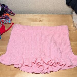COZY SNOWFALL KNIT SHORTS SUGAR THRILLZ